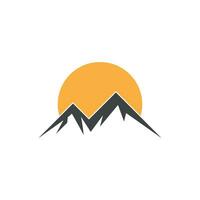 logo d'icône de montagne vecteur