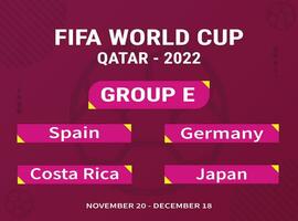 groupe coupe du monde fifa 2022 vecteur