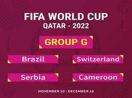 groupe coupe du monde fifa 2022 vecteur