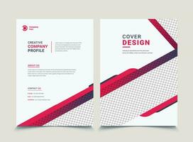 modèle de conception de couverture de livre d'entreprise en a4. peut être adapté à la brochure, au rapport annuel, au magazine, à l'affiche, à la présentation d'entreprise, au portfolio, au dépliant, à la bannière, au site Web. vecteur
