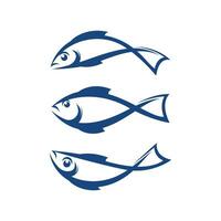 modèle de logo de poisson. symbole de vecteur créatif