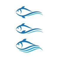 modèle de logo de poisson. symbole de vecteur créatif