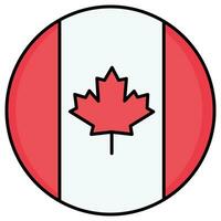 drapeau du canada qui peut facilement modifier ou éditer vecteur