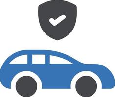 illustration vectorielle sécurisée de voiture sur fond.symboles de qualité premium.icônes vectorielles pour le concept et la conception graphique. vecteur