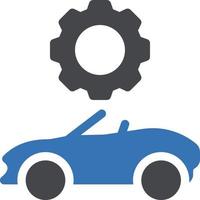 illustration vectorielle de réglage de voiture sur fond. symboles de qualité premium. icônes vectorielles pour le concept et la conception graphique. vecteur