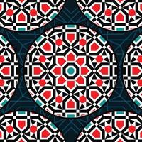 illustration vectorielle bleue du tissu de dessins de ramadan vecteur