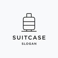 bagages, icône de ligne de bagages, signe vectoriel de contour, pictogramme de style linéaire