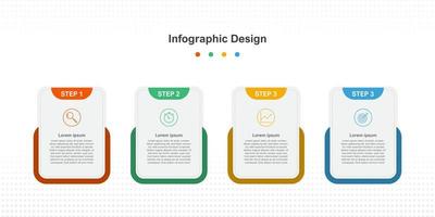 modèle d'infographie d'entreprise abstrait coloré vecteur