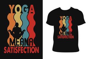 conception de t-shirt vintage de yoga. t-shirt vintage de yoga. vecteur libre de t-shirt vintage de yoga.