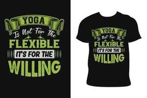 conception de t-shirts de yoga. tee-shirt de yoga. vecteur libre de t-shirt de yoga.