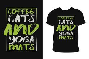 conception de t-shirts de yoga. tee-shirt de yoga. vecteur libre de t-shirt de yoga.