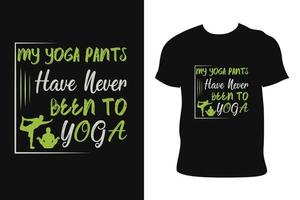 conception de t-shirts de yoga. tee-shirt de yoga. vecteur libre de t-shirt de yoga.