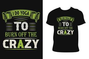 conception de t-shirts de yoga. tee-shirt de yoga. vecteur libre de t-shirt de yoga.