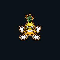 vecteur d'icône logo ananas