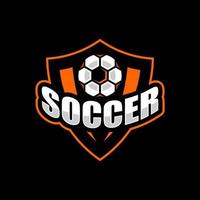 logo de football professionnel moderne pour l'équipe sportive, modèle vectoriel de conception de logo de football