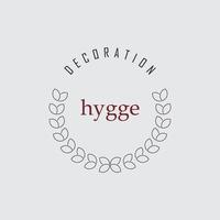 conception de modèle de vecteur de logo hygge créatif