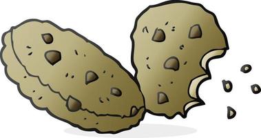 biscuits de dessin animé de personnage de doodle vecteur