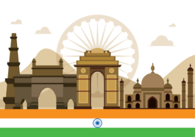 Illustration vectorielle de la porte de l'Inde