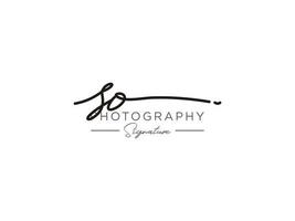 lettre si signature logo template vecteur