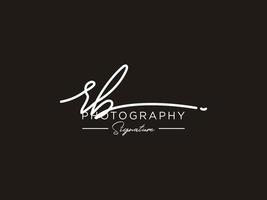 lettre sb signature logo template vecteur