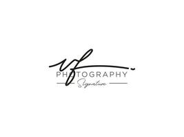 lettre vf signature logo template vecteur