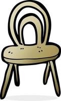chaise de dessin animé de griffonnage vecteur