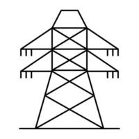 icône de poteau électrique au design modifiable vecteur