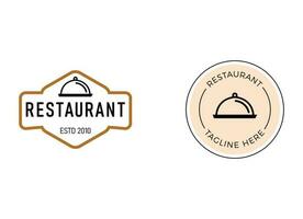 logo moderne du restaurant. modèle de logo de restaurant. vecteur