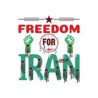 t-shirt femme iranienne liberté mahsa amini liberté vecteur