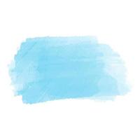 tache liquide aquarelle dessinée à la main de vecteur de couleur bleue. Élément abstrait de goutte de gribouillis de taches d'aqua pour la conception