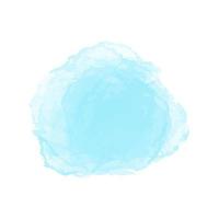 tache liquide aquarelle dessinée à la main de vecteur de couleur bleue. Élément abstrait de goutte de gribouillis de taches d'aqua pour la conception