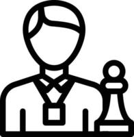 illustration vectorielle de joueur d'échecs sur un fond. symboles de qualité premium. icônes vectorielles pour le concept et la conception graphique. vecteur