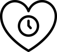 illustration vectorielle de temps d'amour sur fond. symboles de qualité premium. icônes vectorielles pour le concept et la conception graphique. vecteur