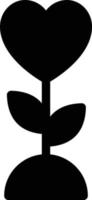 illustration vectorielle de plante d'amour sur fond.symboles de qualité premium.icônes vectorielles pour le concept et la conception graphique. vecteur