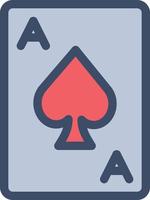 illustration vectorielle de carte de poker sur fond.symboles de qualité premium.icônes vectorielles pour le concept et la conception graphique. vecteur