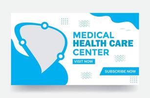 soins de santé médicaux vous vignette et modèle de couverture de bannière web vecteur