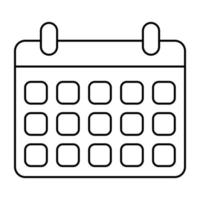 vecteur de calendrier, icône du design plat