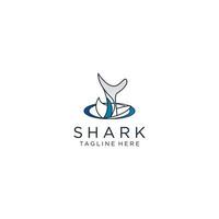 image vectorielle de requin logo icône vecteur