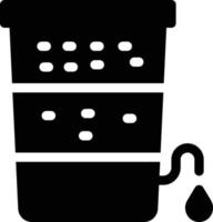illustration vectorielle de réservoir d'eau sur un fond. symboles de qualité premium. icônes vectorielles pour le concept et la conception graphique. vecteur
