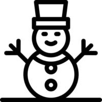 illustration vectorielle bonhomme de neige sur fond.symboles de qualité premium.icônes vectorielles pour le concept et la conception graphique. vecteur