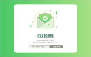 newsletter email message commercial business mail spam s'inscrire bannière de bienvenue vecteur