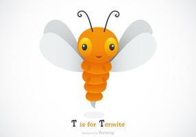 Illustration vectorielle gratuite de termites de dessins animés vecteur