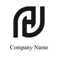 fond de luxe jn logo monogramme initiales lettre concept vecteur