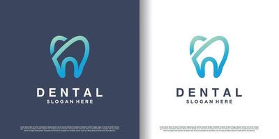concept de logo dentaire avec vecteur premium de style unique et créatif partie 4