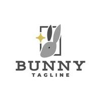 illustration d'un lapin mignon. bon pour toute entreprise liée aux animaux ou aux animaux de compagnie vecteur