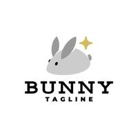 illustration d'un lapin mignon. bon pour toute entreprise liée aux animaux ou aux animaux de compagnie vecteur