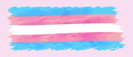 illustration vectorielle de drapeau de fierté transgenre isolée sur fond lilas vecteur
