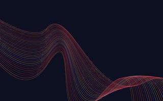 conception de fond abstrait lignes ondulées rouges élégantes vecteur