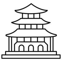 pagode qui peut facilement modifier ou éditer vecteur