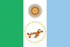 drapeau chaco. provinces argentines. illustration vectorielle. vecteur